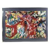 LeRoy Neiman Bar At 21 Silk Screen Print