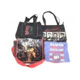 3 Elvis Tote Bags Graceland Tee Shirt