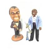Louis Armstrong Chalkware Statue & Effanbee Doll