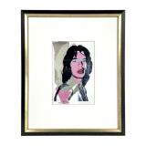 Andy Warhol Print on Paper Mick Jagger