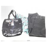 Leather Pants and Rolling Stone Bag