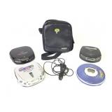Four Portable CD Players - Sony , Panasonic