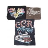 Chicago Hall & Oates CCR Tee Shirts Sz L