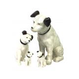 RCA Nipper Cast Iron Bank Figurines & Salt Shaker