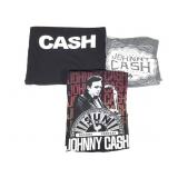 3 Johnny Cash Tee Shirts L & XL