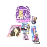 Hannah Montana Backpack, Pen, Ornament, and Patch