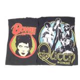 Queen & David Bowie Concert Tee Shirts Sz L
