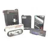 3 Portable Tape Players / Recorders &  2 FM Radios