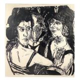 Max Beckmann Woodcut Eden Bar 1923 Signed