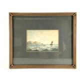 Early 19th C English School Marine Watercolor
