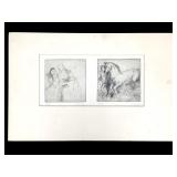 F. Downs Double Etching, 2 Impressions