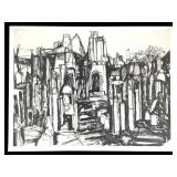 Rudy Pozzatti Forum Lithograph 1963 Tamarind