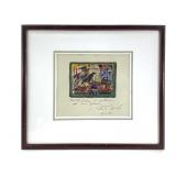 Robert Barnes Painting on Paper w Inscription 1970