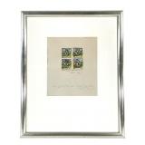 Robert Barnes Painting, 4 Distinct Live Oaks 1970