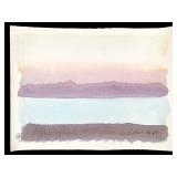Robert Wilbert Sunrise Series IX Watercolor 1969