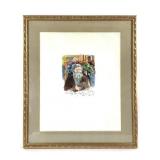 Robert Barnes Watercolor Portrait of Roy Sieber