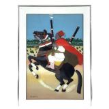 Mor Gueye 96 African Folk Reverse Painted Glass