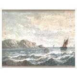 Early 19th C English School Marine Watercolor