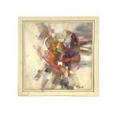 M. Brooks Abstract Oil on Canvas Framed, Prism