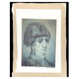 Charles Murrett (?) Ragazzo 1952 Color Etching