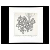 Evan Lindquist, Thought 9/100, Engraving 1970
