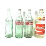 Soda - 3 Vtg Screw Top Coca Cola + 1 other