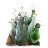 Beer - 16 Mixed Color Embossed Plain Bottles