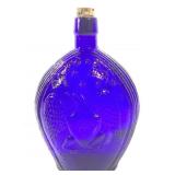 8" Empire Cobalt Eagle Flask