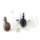 Decanters -6 Pinch Bottle Decanters Amber,Black,Cl
