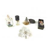 Perfumes - 5 Atomizers Etched Glass Stoppers