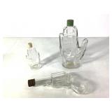 Candy - 3 Figural Containers Hands & Gun