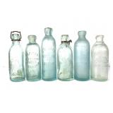 6 Blob Top Soda - MD LA KY GA MO Embossed