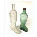 Figural - 2 Ladies Boot bottles  - 1 Cork Top