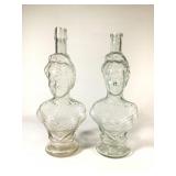 Figural - 2-10.5" Queen Liquor Cork Top Bottles