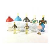 Perfume - 8 Vintage Lamp Style Bottles w/Shades