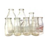 8 Johnson Dairy Milk Bottles - Bloomington IN