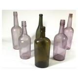 Liquor - 6 Purple, Green,Olive Whiskey/Wine