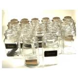 Cannisters - 24 Matching w/Glass Lids