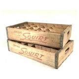 Soda - 2 Squirt Soda Wood Crates