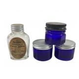 Apothecary Small Puretest & Noxema Bottles