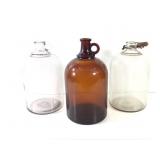 Jugs - 3 Apothecary/Chemical Jugs w/ Ring Handle