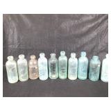 Set of 10 Blob Top Bottles OH IN NY KY