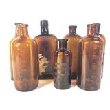 Apothecary - 7 Amber Embossed Cork Top