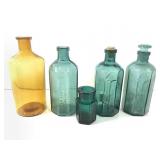 Apothecary - 5 Ant Bottles Rumford & More