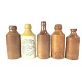 Beer - 5 Stoneware English Ginger Embossed & Print