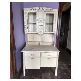Painted Cottage Style Kitchen Cabinet
