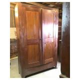 Large Primitive Wardrobe Cabinet