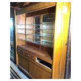 Large Display Cabinet w Lower Storage Mirror Back