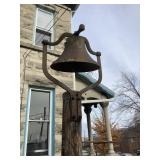 Eagle Ball Co. Iron Post Mounted Bell & Yoke