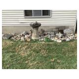 East Side of Garage Rocks